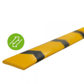 Knuffi Oneway Removable Wegeleitsystem gelb/schwarz, selbstklebend/ablsbar, Lnge: 1,0 m