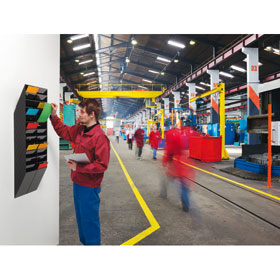 FLEXIBOXX Prospektspendersystem 12 Einzelspender, für Format DIN A4, schwarz oder transparent,