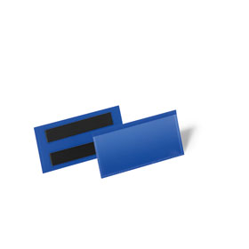 DURABLE Magnetische Etikettentaschen mit zwei rckseitigen Magnetstreifen fr Lagerregale und Metallbehlter
