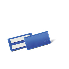 DURABLE Selbstklebende Etikettentasche mit zwei rckseitigen Permanent-Klebestreifen