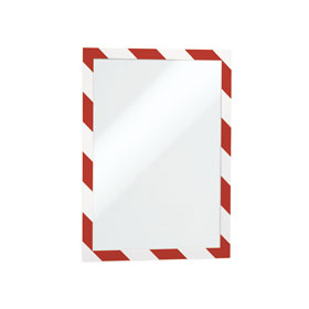DURABLE Sichttafelsystem DURAFRAME Security A4, rot / weiß, 