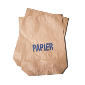 DEISS Papiersack braun Aufdruck: PAPIER