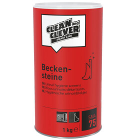 Clean and Clever SMA75 Beckensteine verhindert den Aufbau von Urinstein - und Kalkablagerungen