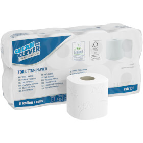 Clean and Clever PRO 101 Toilettenpapier besonders weich, 3 - lagig