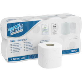 Clean and Clever PRO 101 Toilettenpapier besonders weich, 3 - lagig