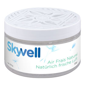 Skyvell Lufterfrischer / Geruchsvernichter Gel beseitigt sämtliche Gerüche ohne eigenen Duft zu hinterlassen