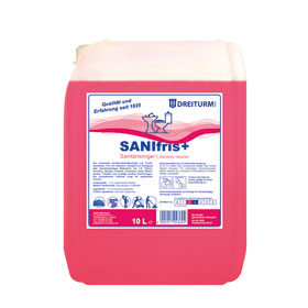 DREITURM Sanifris+ Sanitärreiniger der schonende Sanitärunterhaltsreiniger auf Fruchtsäurebasis