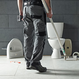 Dickies Workwear Dickies Pro Bundhose grau-schwarz hochwertige und strapazierfähige Arbeitshose in modischer Passform