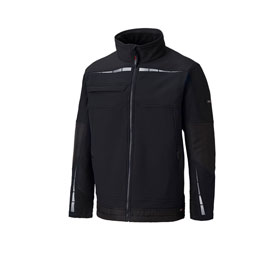 Dickies Workwear Dickies Pro Softshell-Jacke schwarz hochwertige und strapazierfähige Arbeitsjacke mit Reflexelementen