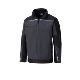 Dickies Workwear Dickies Pro Softshell - Jacke grau - schwarz hochwertige und strapazierfähige Arbeitsjacke mit Reflexelementen