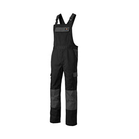 Dickies Workwear Everyday Latzhose schwarz - grau mit verstellbaren Trägern und vielen Taschen