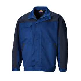 Dickies Workwear Everyday Bundjacke blau Arbeitsjacke mit verstellbaren Ärmelbündchen und verdecktem Reißverschluss