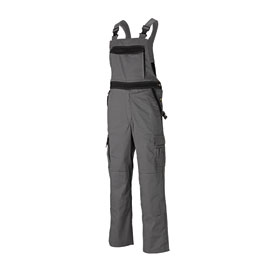 Dickies Workwear Industry 300 Latzhose grau-schwarz strapazierfähige  Arbeitshose mit verstellbarem Bündchen kaufen
