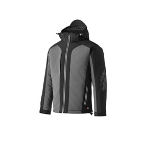 Dickies Winter Softshell - Jacke grau / schwarz gesteppte Softshell - Jacke, wasserdicht und atmungsaktiv