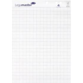 Legamaster Flipchart Papier, Block mit 20 Blatt, leichtes Abreißen möglich, 