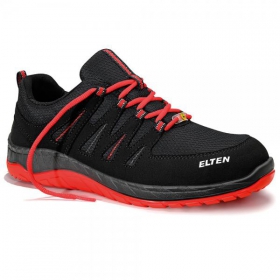 Elten Sicherheitsschuhe Maddox black - red Low ESD S3 Halbschuhe mit innovativer stark dämpfender Sohle