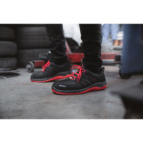 Elten Sicherheitsschuhe Maddox black-red Low ESD S3 Halbschuhe mit innovativer stark dämpfender Sohle