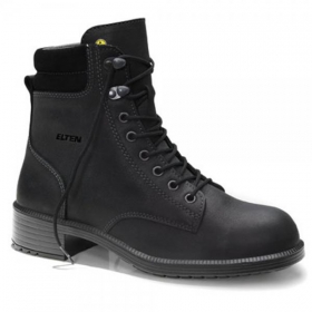 Elten Sicherheitsschuhe Nikola black Mid ESD S2 Business - Sicherheitsschnürstiefel speziell für Damen