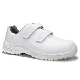 Jori Sicherheitshalbschuh Clean Strap weiß ESD S3 Kunststoffkappe, Klettverschluss, gepolsterte Lasche