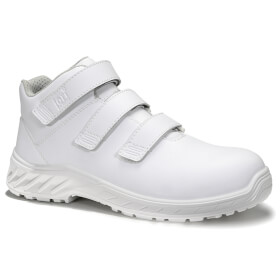 Jori Sicherheitsstiefel Clean Strap weiß ESD S3, mid Kunststoffkappe, Klettverschluss,  gepolsterte Lasche