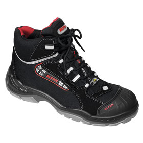 Sicherheitsschuhe Fußschutz S3 ELTEN SANDER Pro Stiefel, schwarz / rot, Kunststoffkappe