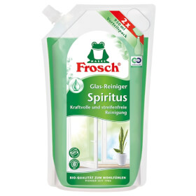 Frosch Spiritus Glas - Reiniger Nachfüllbeutel Reinigung von glatten Flächen und Glas