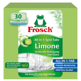 Frosch Limonen Geschirrspl - Tabs 26 entsorgen Verschmutzung und Kalkablagerungen