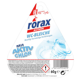rorax WC - Bleiche beseitigt Verfrbungen und Verschmutzungen