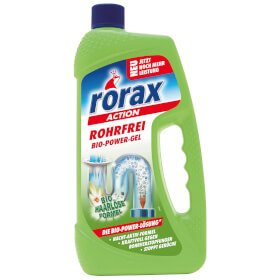 Rorax Rohrfrei Bio - Power - Gel beseitigt umweltschonend Rohrverstopfungen