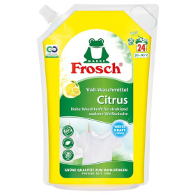 Frosch Citrus Voll - Waschmittel reinigt Koch - und Weiwsche und entfernt Flecken