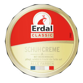 Erdal Classic Schuhcreme Dose alle Farben farblos pflegt, schützt das Leder und frischt die Farbe auf