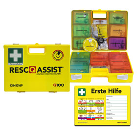 Resc - Q - Assist Q100 Verbandkoffer DIN13169 Erste - Hilfe - Koffer mit Schnellhilfe - System