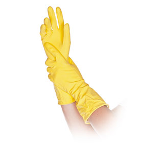 Universalhandschuh Putzhandschuh Bettina Latexhandschuh gelb, 30 cm Länge