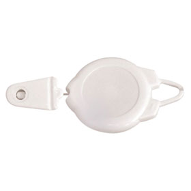 Hygostar Quick&Clean - Zipper aus Kunststoff, weiß, Durchmesser:  4, 5 cm