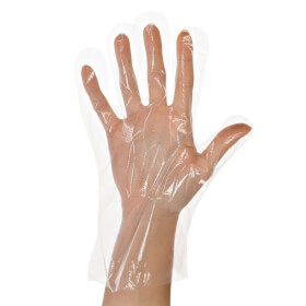 LDPE - Handschuh Polyclassic Soft im 500er Spender / Karton verpackt, transparent, 