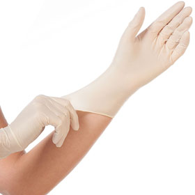 Franz Mensch Latexhandschuh Grip puderfrei für präzises Arbeiten