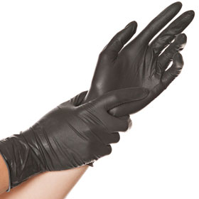 Franz Mensch Latexhandschuh Diablo schwarz reißfest und extrem dehnbar