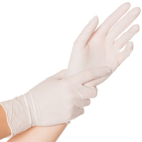 Franz Mensch Nitrilhandschuhe Safe Fit weiss (200er Box) latexfrei mit texturierten Fingerspitzen