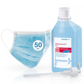 Hygiene - Set L Franz Mensch Civil Use Mundschutz mit Schülke Desinfektionsmittel