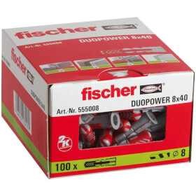 fischer DuoPower 8 x 40 zwei Komponenten Klapp - , Spreiz - und Knotdbel