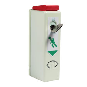 GfS Einhand (EH) - Trwchter mit Voralarm - Modul Gehuse langnachleuchtend, mit Profilhalbzylinder, 