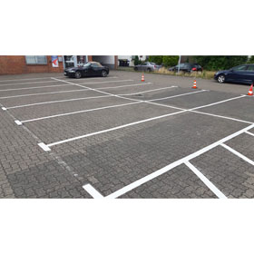 PREMARK thermoplastische Bodenmarkierung Ladestation E-Auto, zur Kennzeichnung von Parkflächen mit Ladesäule