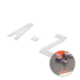 PREMARK thermoplastische Bodenmarkierung Buchstaben, alle Buchstaben von A - Z