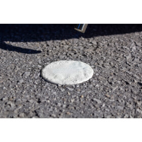 Premark thermoplastische Parkplatzmarkierung weiß Markierungspunkte 8,0 cm, zur Kennzeichnung von Parkplätzen