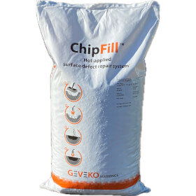 ChipFill Schlagloch Reparaturmittel zum Heißeinbau bei Löchern und Rissen im Asphalt