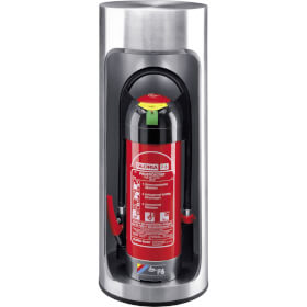 GLORIA Edelstahl Stand - Dekosäule für tragbare Feuerlöscher bis 12kg Inhalt