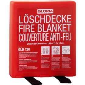 GLORIA GLD120 Löschdecke aus Glasfasergewebe