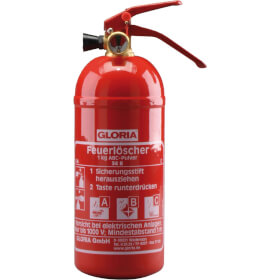 Gloria Auto - Feuerlöscher PDE1GA handlicher Pulverlöscher dank der kompakten Bauweise