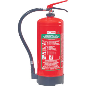 Gloria Bio - Schaum - Dauerdruckfeuerlöscher SDB 6 fluorfrei mit Druckhebelarmatur und Manometer