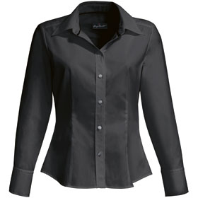 Damenblusen Business HAKRO Bluse fr Damen, Langarm, schwarz, 